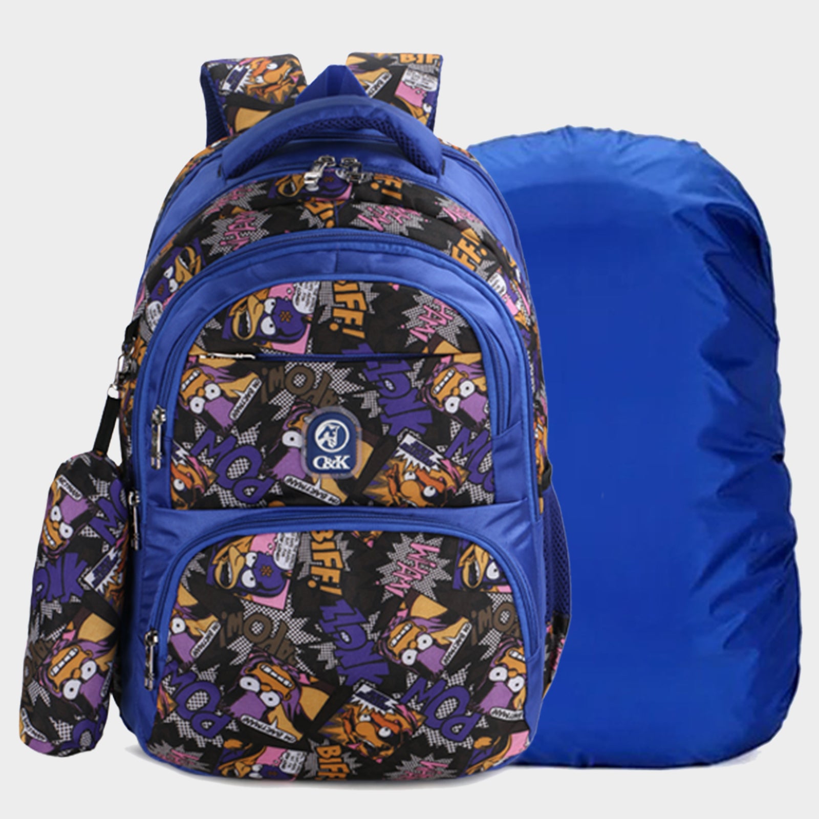 PowWow Blue Medium Kids School Bag