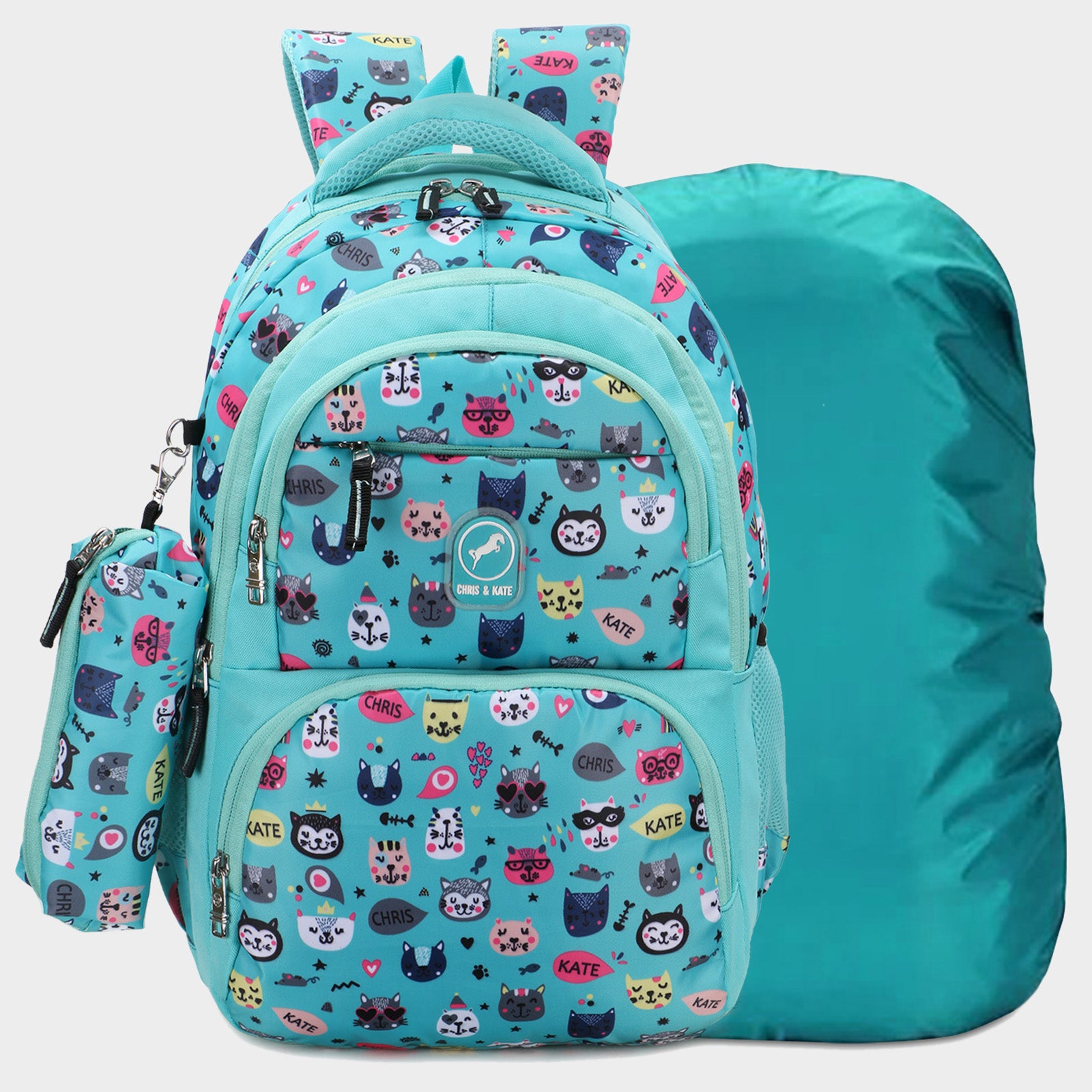 Canny Kids Medium School Bag Green