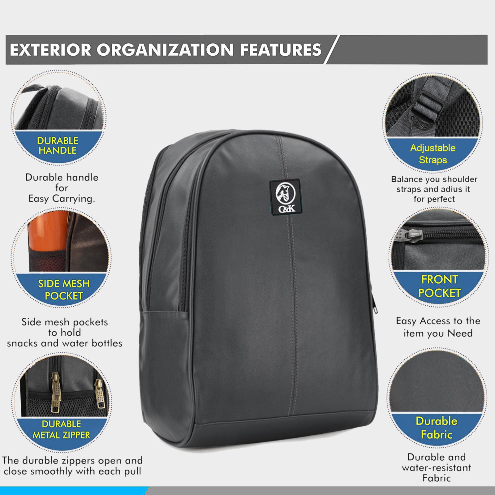 PU- Collage office Laptop Backpack