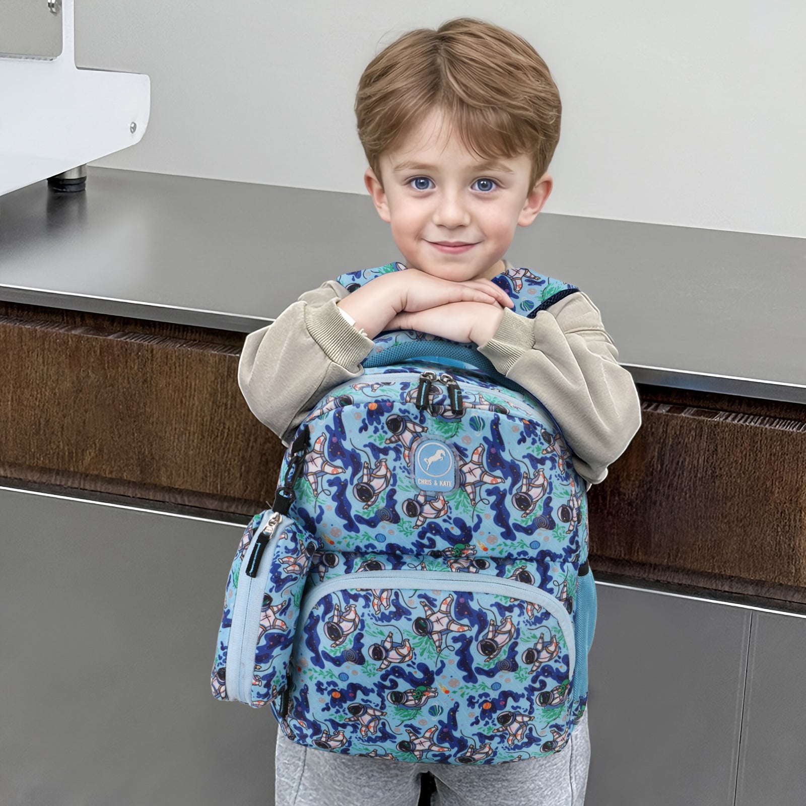 Astro Small Light-Blue Kids School Bag