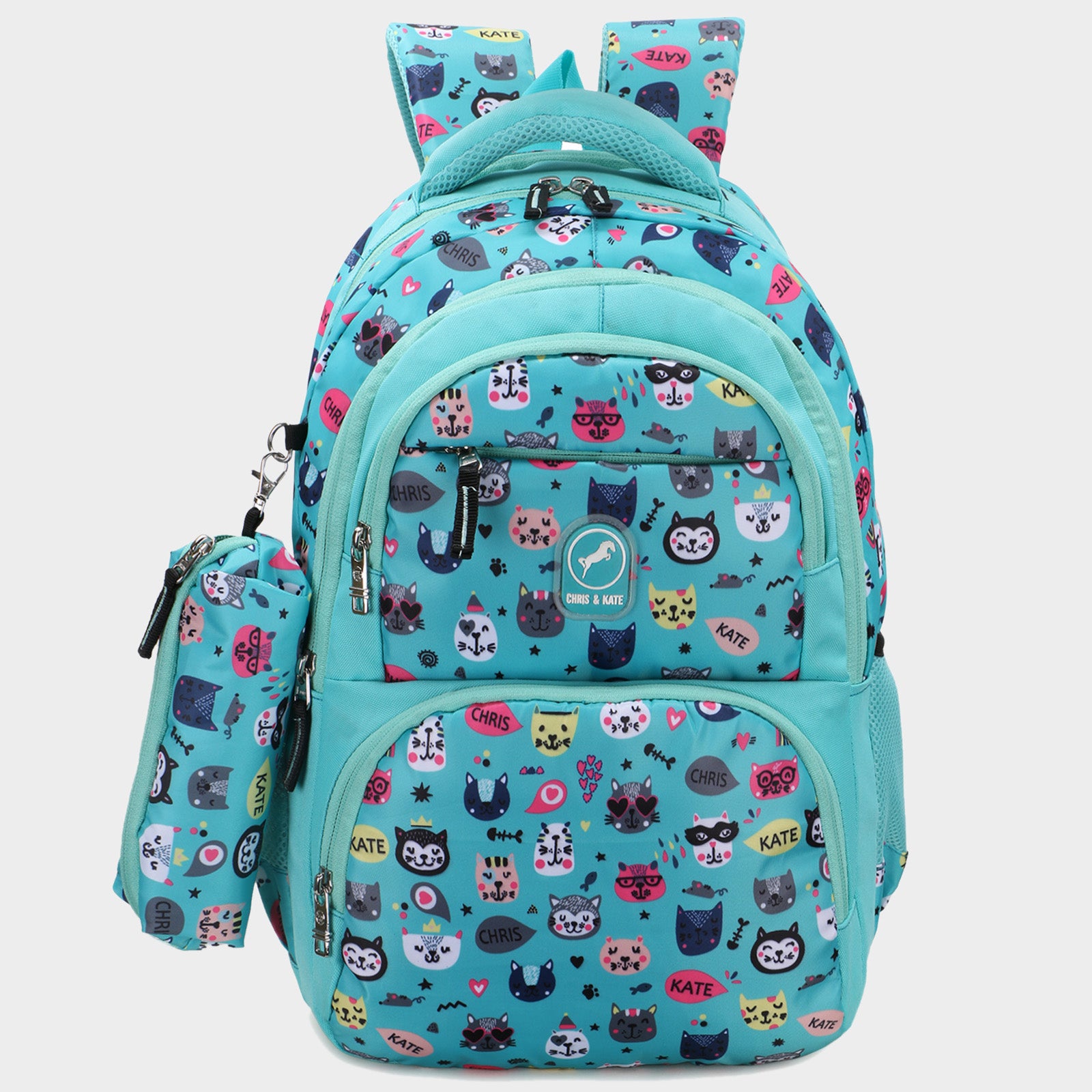 Canny Kids Medium School Bag Green