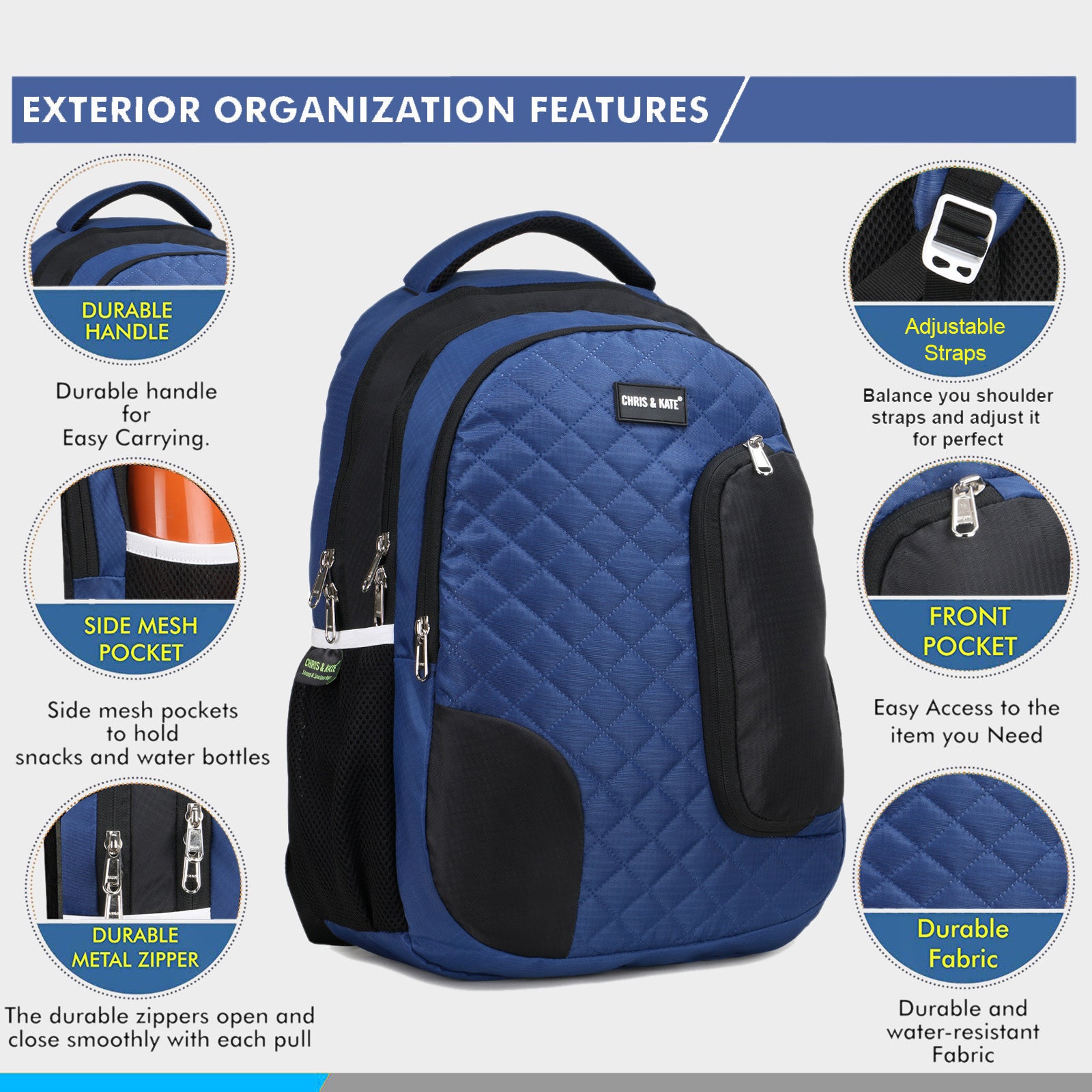 Quilt Blue GenZ Backpack