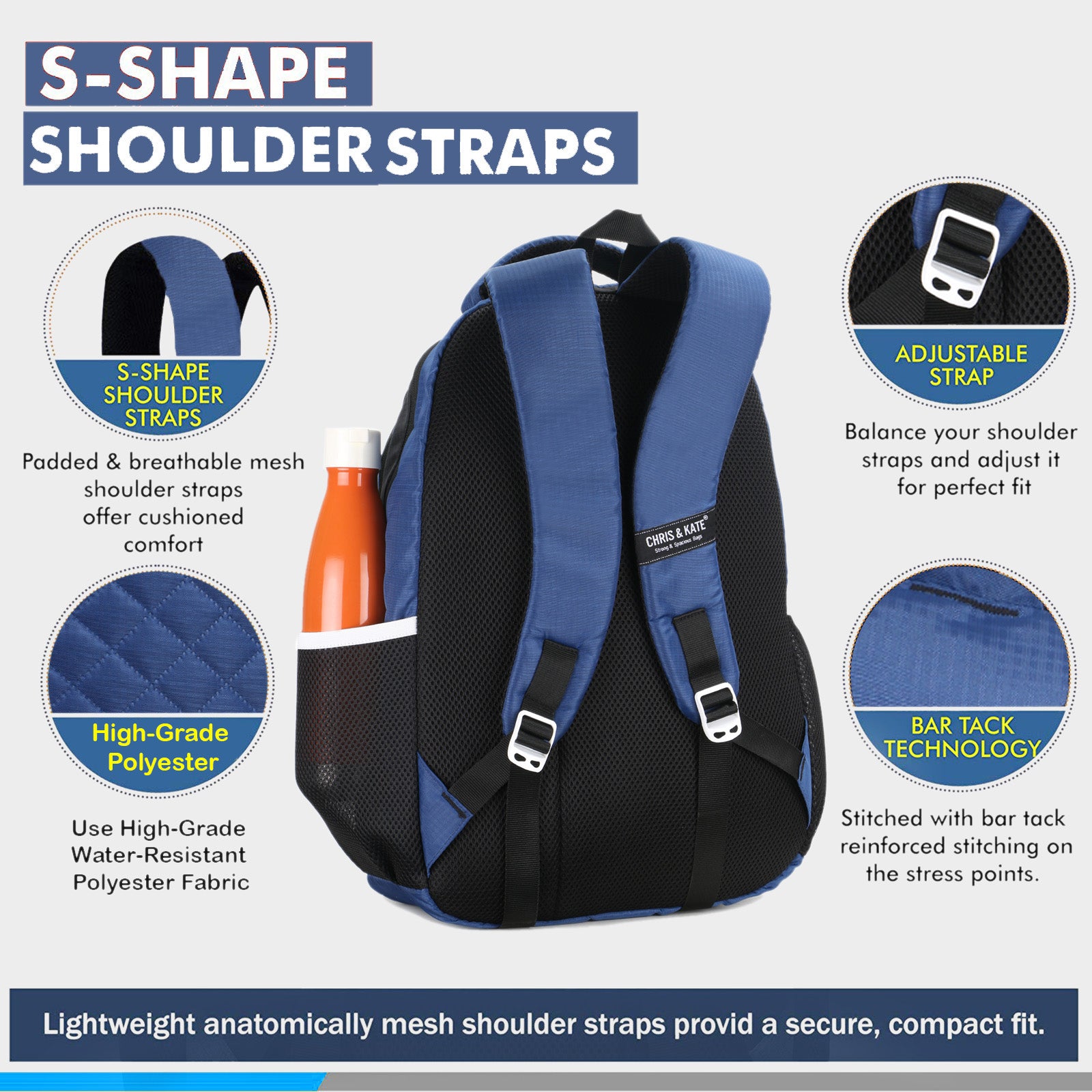 Quilt Blue GenZ Backpack