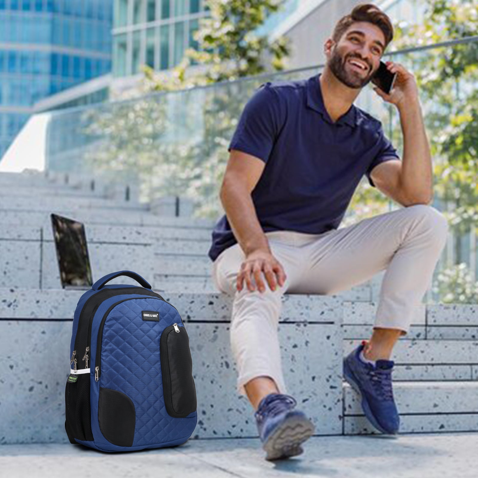 Quilt Blue GenZ Backpack
