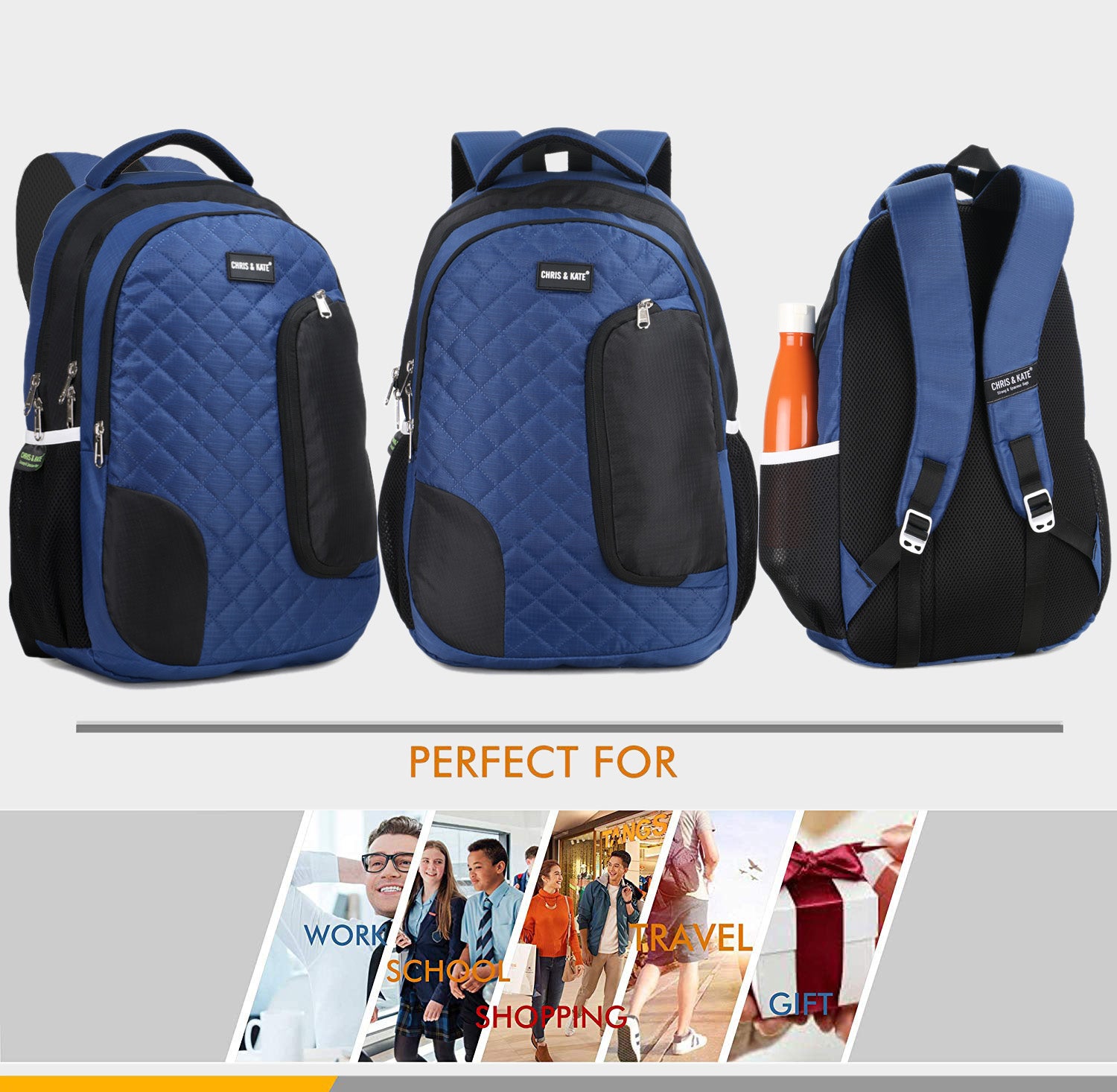 Quilt Blue GenZ Backpack