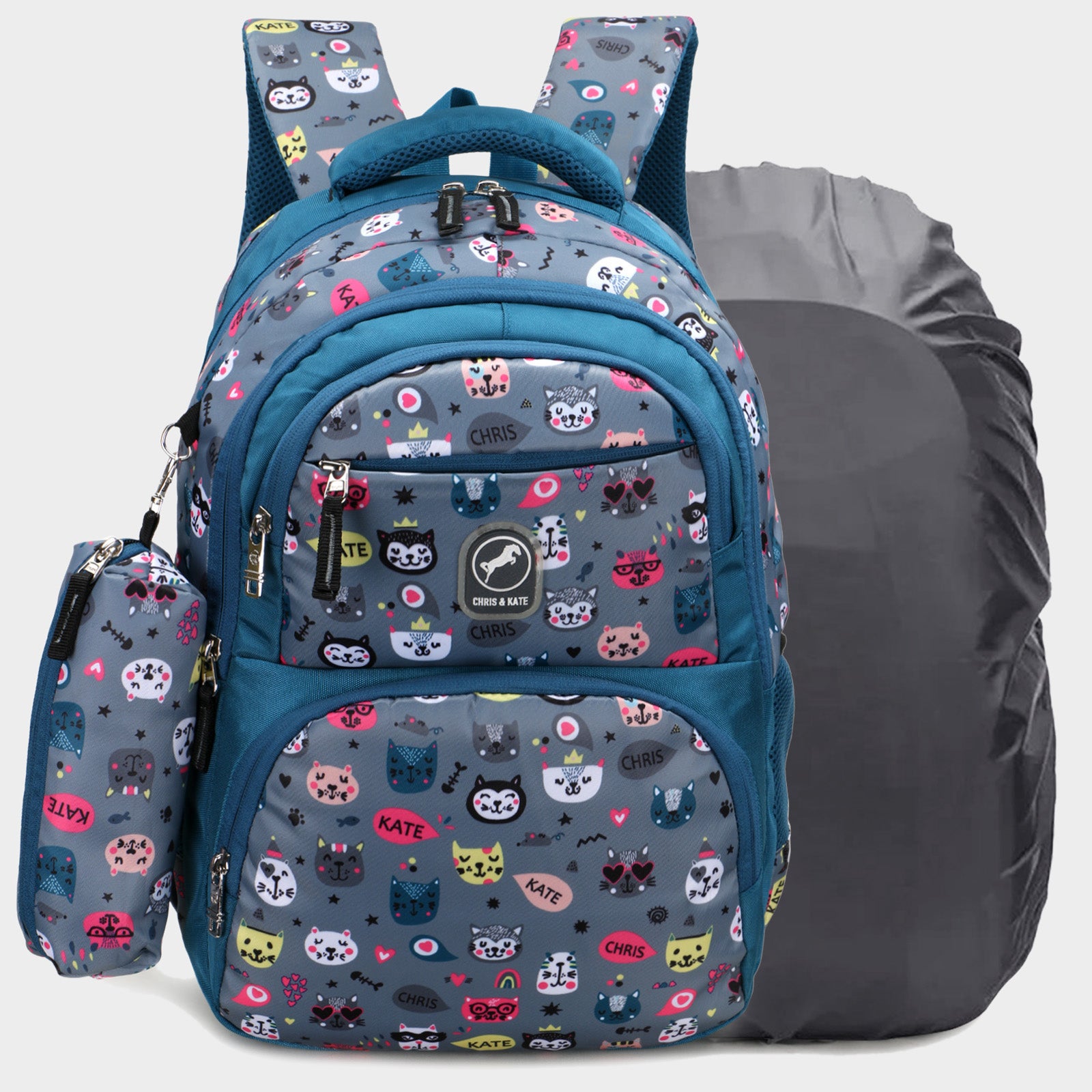 Canny Gray Medium School Bag