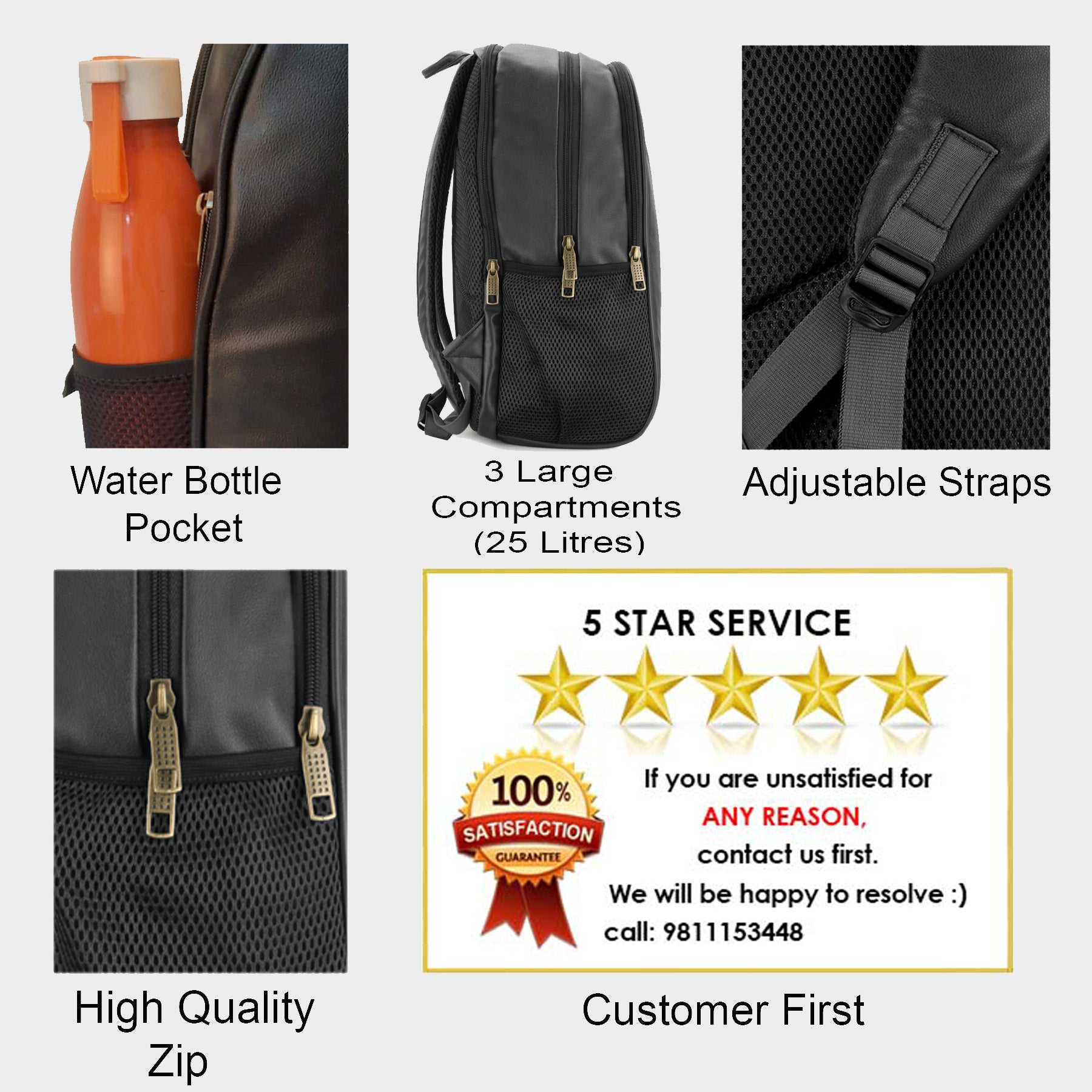 PU- Collage office Laptop Backpack