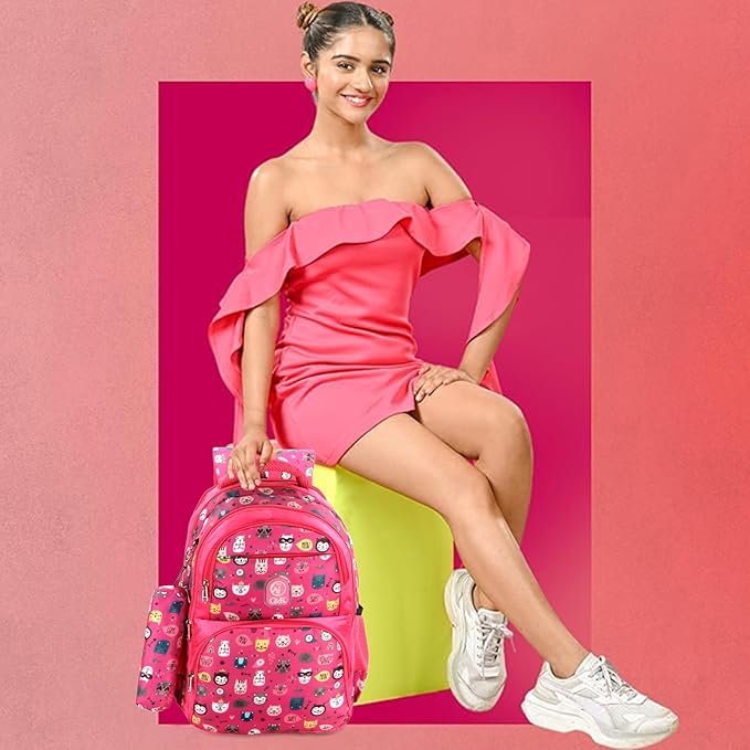 Canny Pink Medium School Bag