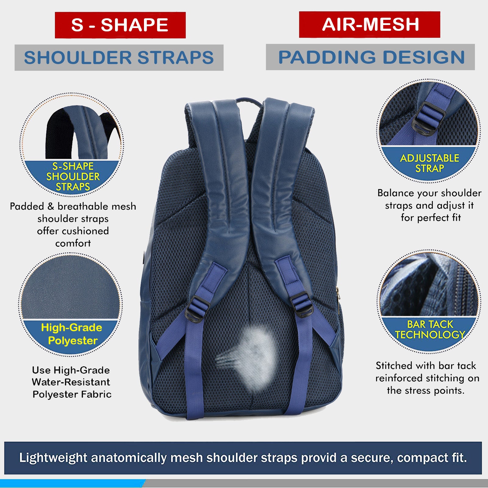 PU- Collage office Laptop Backpack