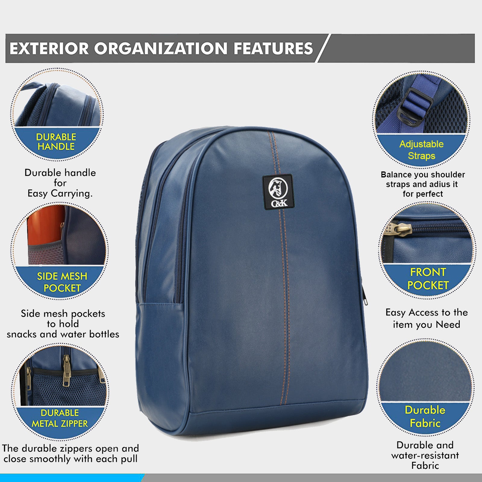 PU- Collage office Laptop Backpack