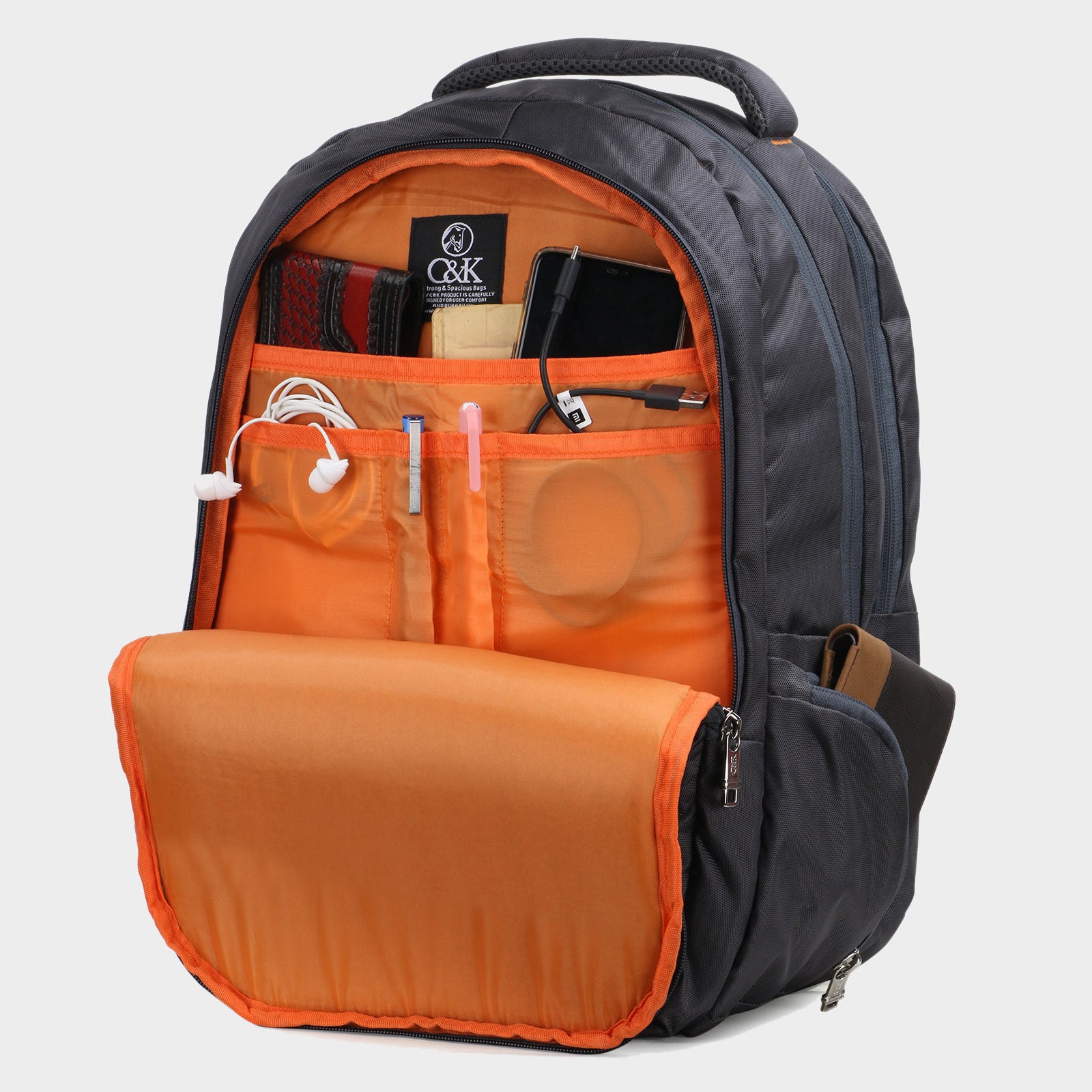 Office Laptop Backpack Gray