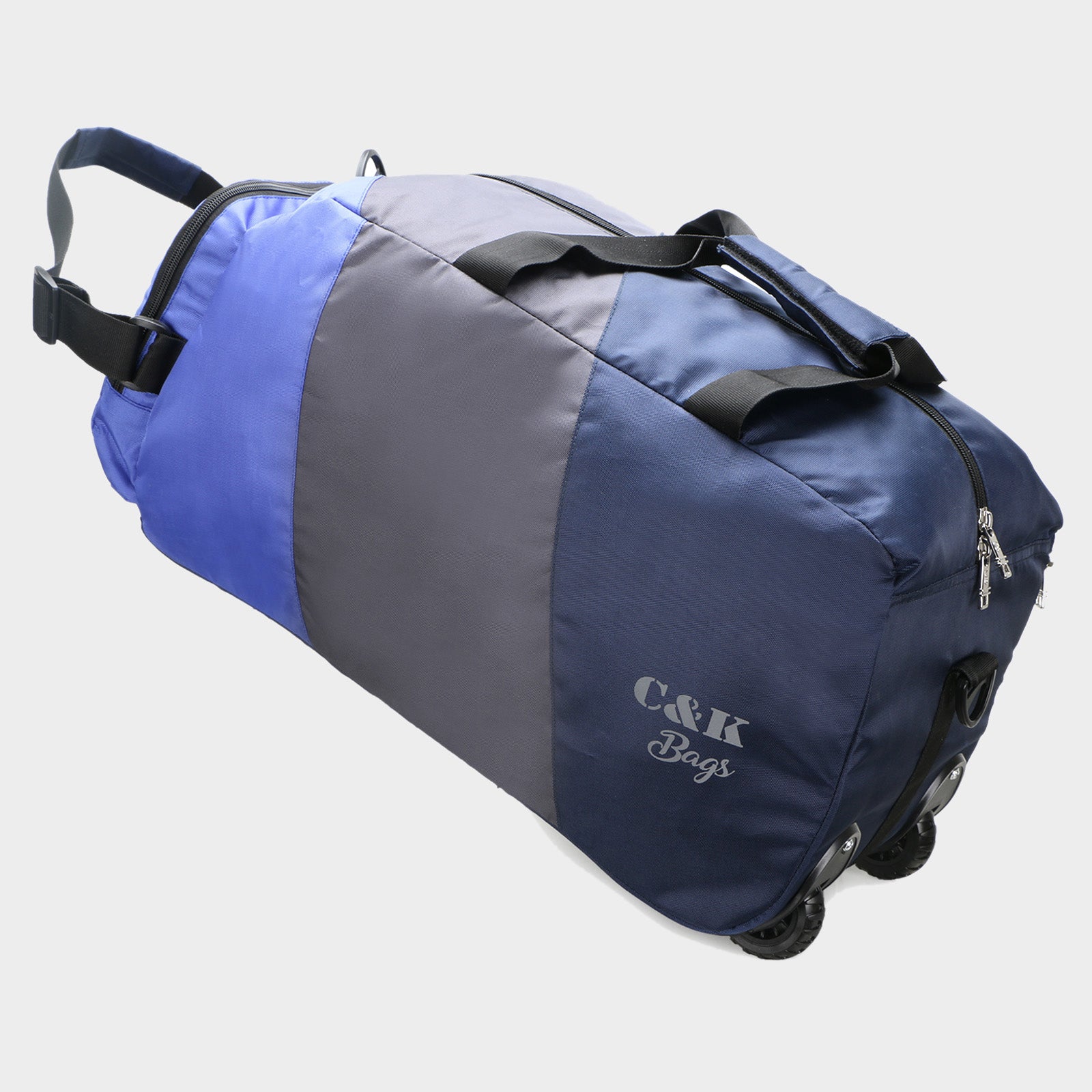 American Wheeled Duffel Blue