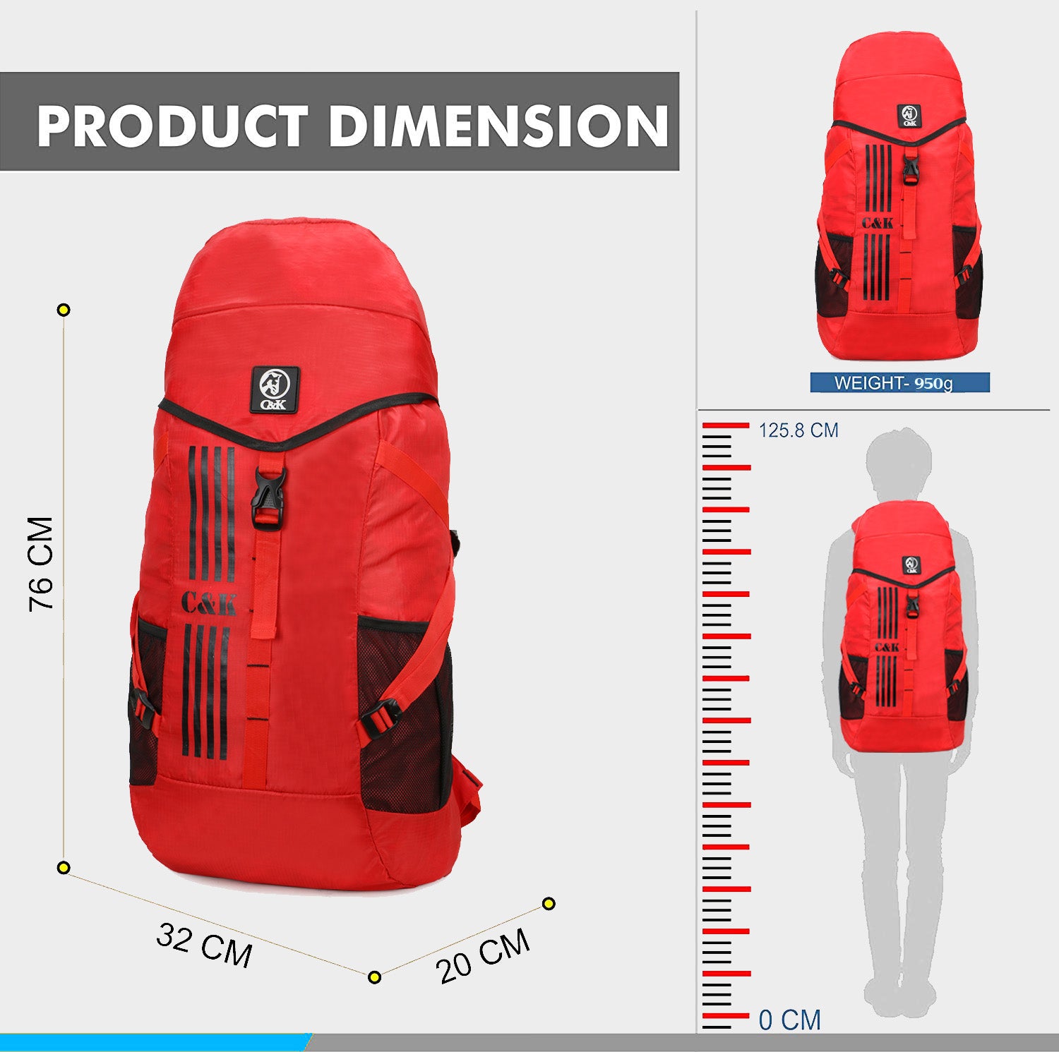 Aris Duffel Red-Black