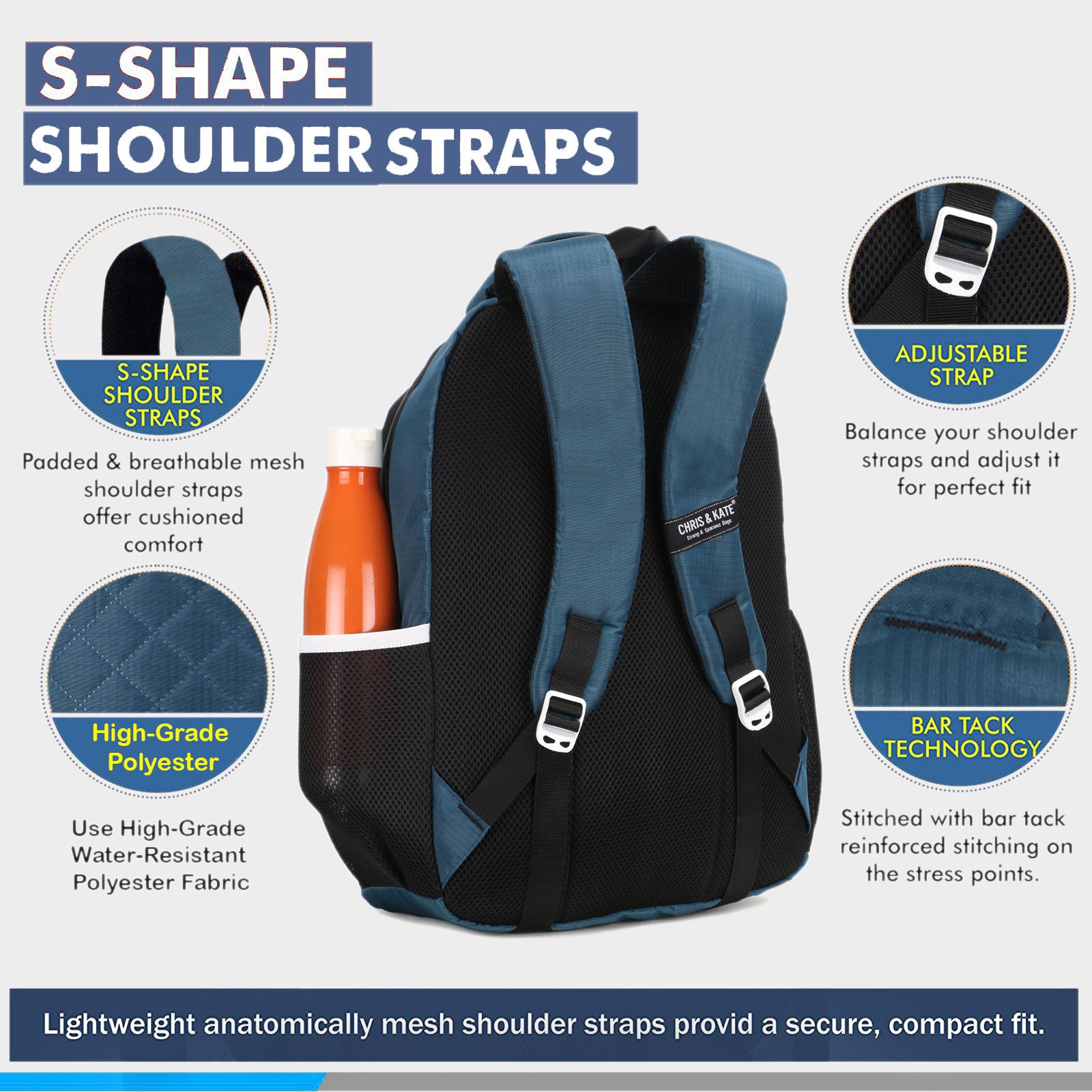 Quilt Sea-Green GenZ Backpack