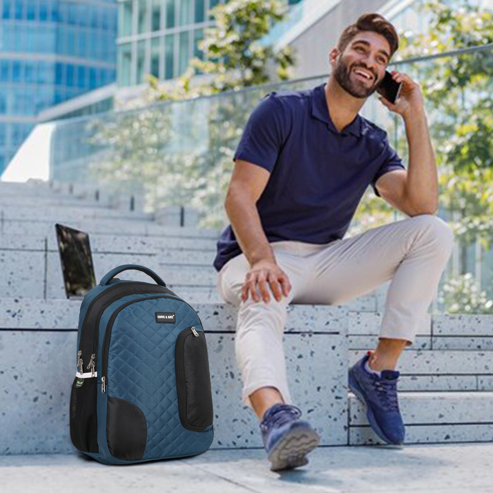 Quilt Sea-Green GenZ Backpack